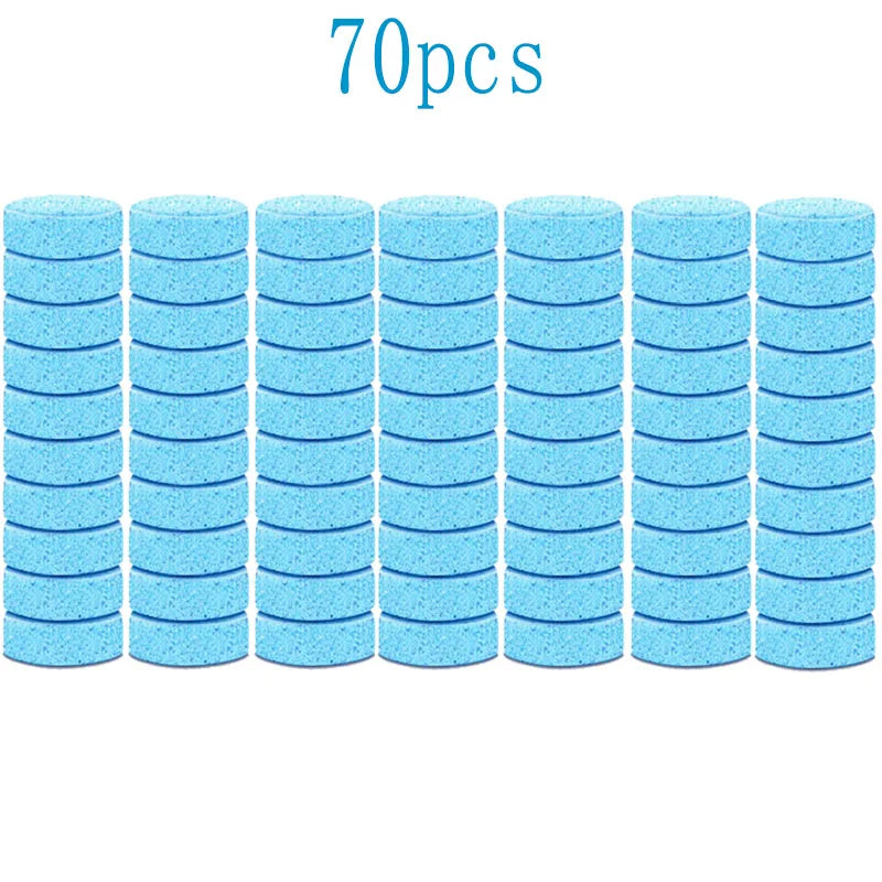 10/50/70pcs Solid Cleaner Car Windscreen Wiper Effervescent Tablets Glass Toilet Cleaning Car Accessories