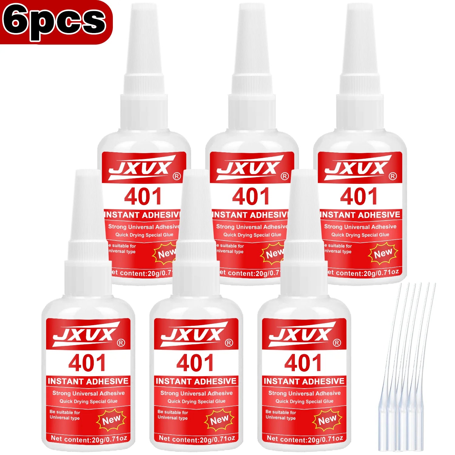 JXVX Instant Bond High CA Super Glue – clear, Ethyl Cyanoacrylate Adhesive for Woodworking, Gap-Filling, 15-45 Second Set – 20ml