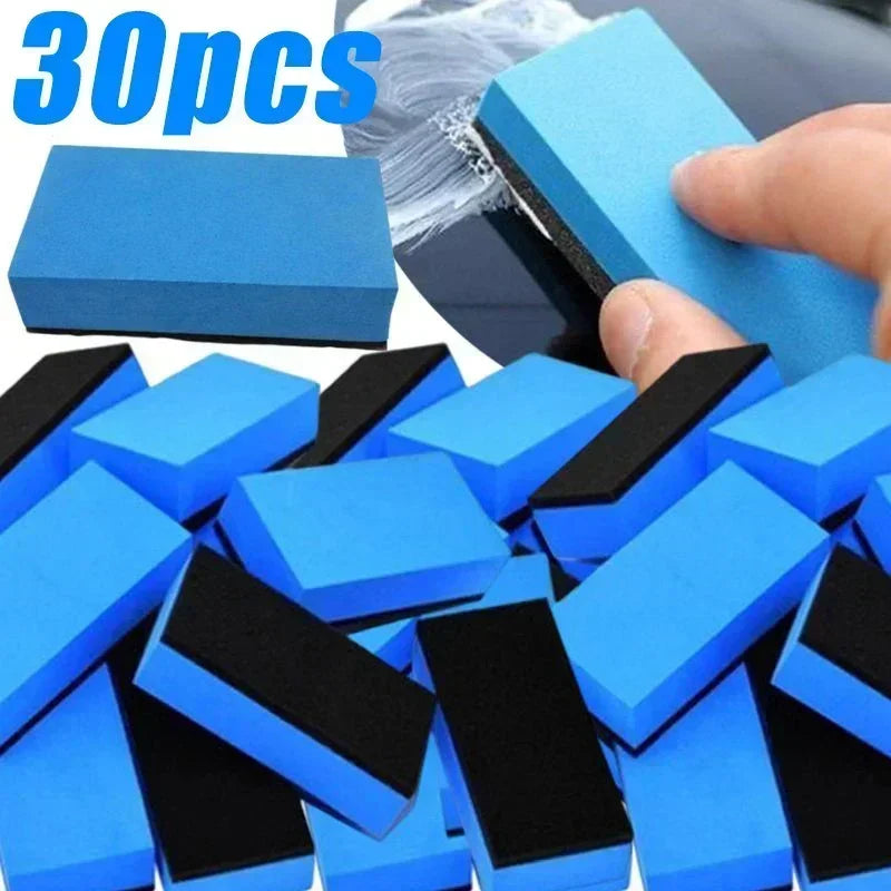 Car Ceramic Coating Sponge Applicator Glass Nano Wax Coat Sponge Wax Polishing Tire Brush Car Cleaning Tool Auto Accessories