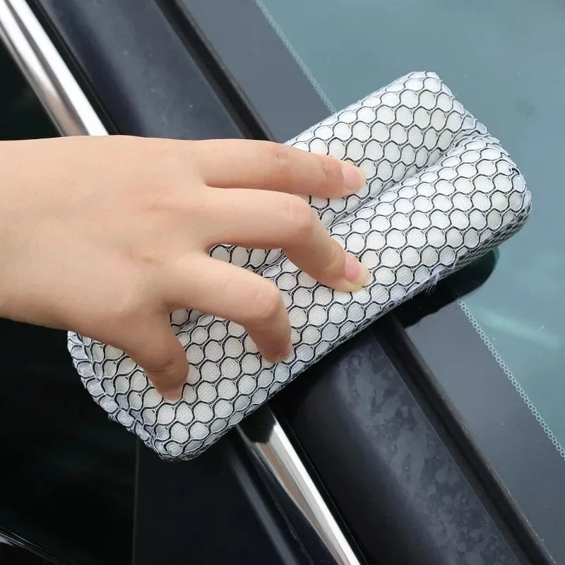 Washing Ultra Soft Water-Absorbent Mesh Car Mesh Sponges Wash Sponge Double-sided Honeycomb for Car To Clean Glass Paint Dirty