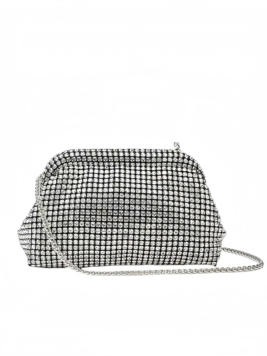 Luxury Shiny Rhinestones Handmade Evening Clutch Bags New Cloud Folds Purses and Handbags Wedding Party Chains Crossbody Bags
