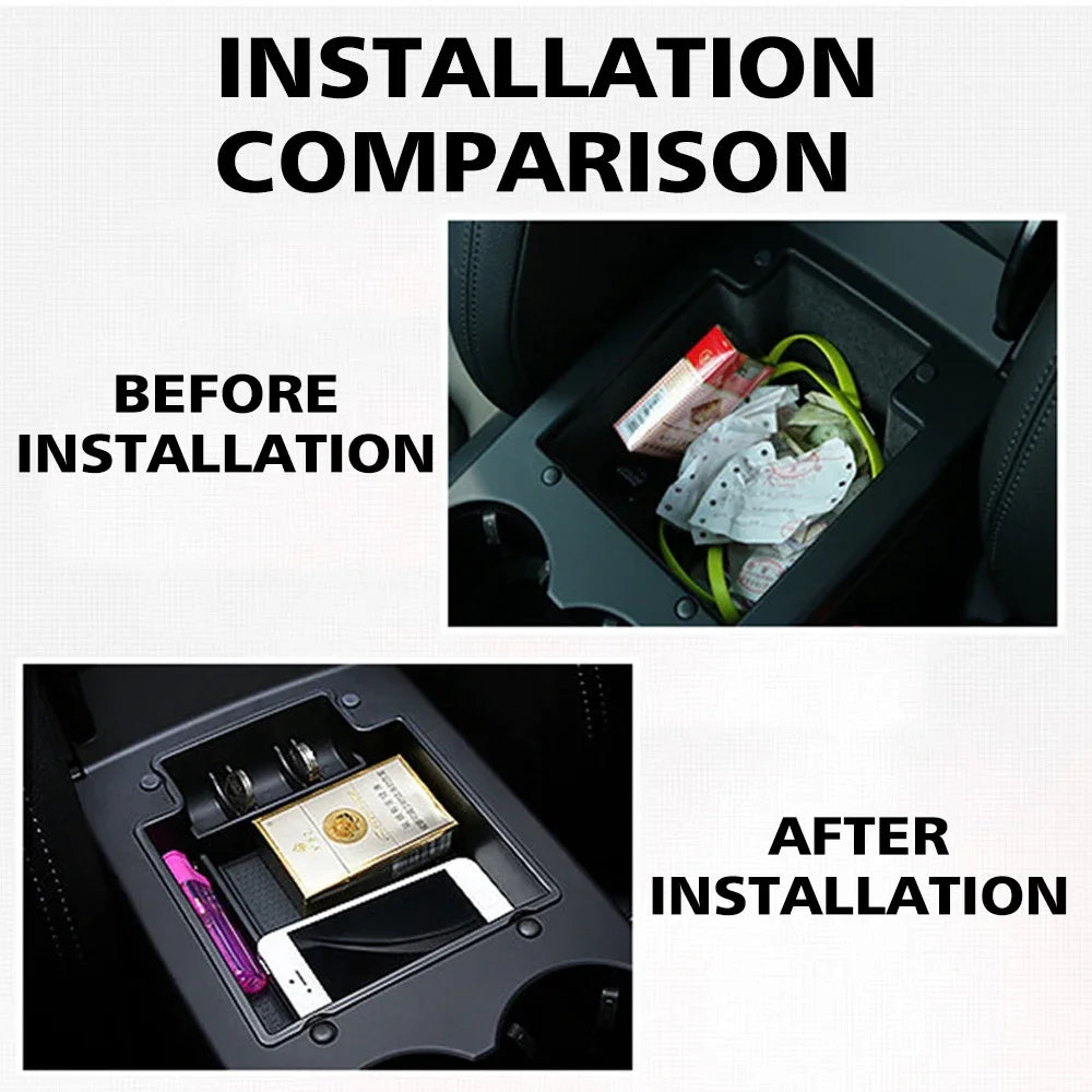 Car Central Console Armrest Storage Box For Porsches Macan 95B 2014-2024 Auto Interior Tidying Accessories Organizer Containers