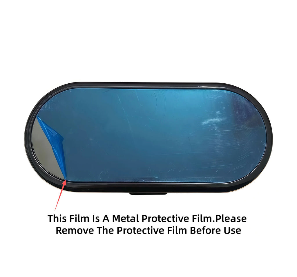 Car Mirror Glasses Case ABS Electroplating Proces, Double Clip for More Stability, Built-in Thick Sponge Protection Glasses Case
