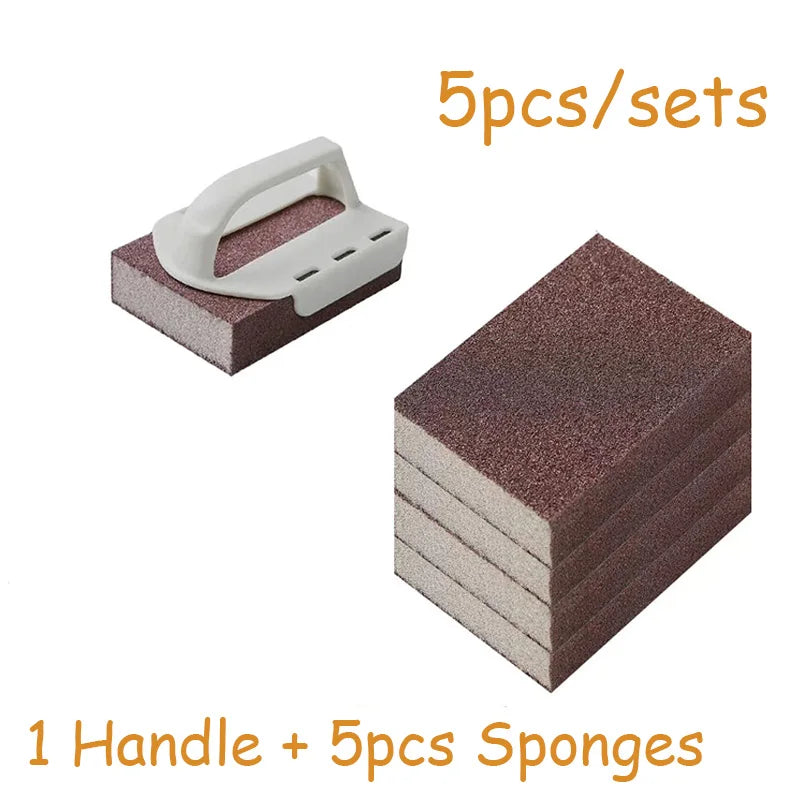 Wonder Magic Sponge Eraser Carborundum Removing Rust Cleaning Brush Cooktop Pot Descaling Scrub Dady Kitchen Reusable Washable