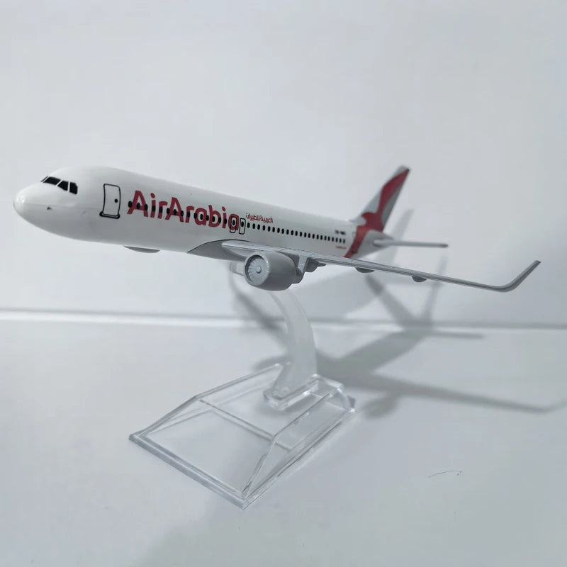 JASON TUTU 16cm Air Arabia Airbus 320 Airplane Model Airplane Diecast Metal 1/400 Scale Planes