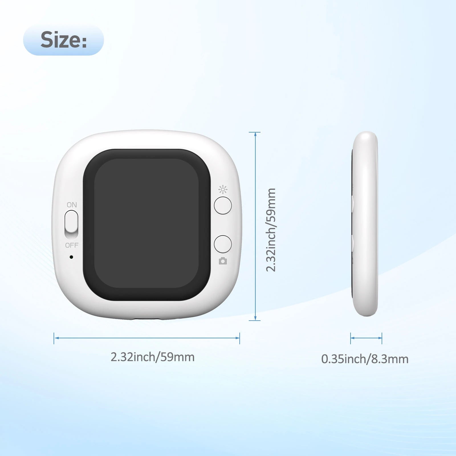 Magnetic Phone Camera Mini Selfie Video Cam Portable Rear Camera Selfie Device for Vlog Travel Content Creator