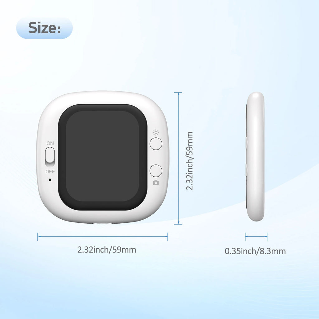 Magnetic Phone Camera Mini Selfie Video Cam Portable Rear Camera Selfie Device for Vlog Travel Content Creator