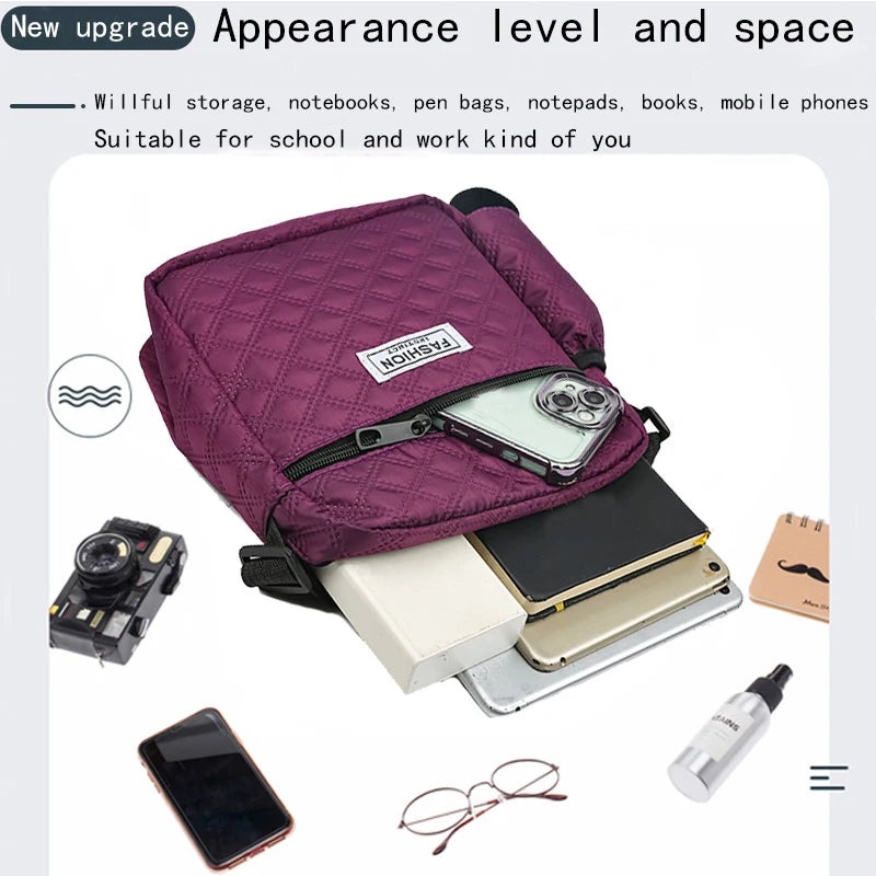 Both Men and Women Can Carry It, with a Large Capacity Bag That Can Hold Water Bottles It Is Lightweight and Simple, Suitable for
