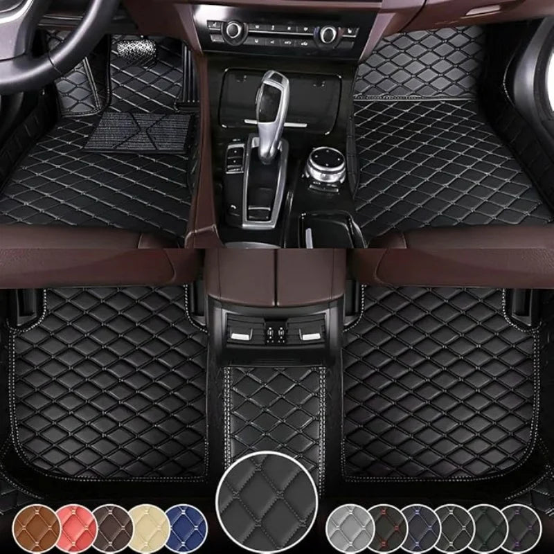 Custom Floor Mats For BMW 3 Series F30 F31 Touring F34 GT G20 20-23 Leather Full Coverage Auto Floor Mats Luxury Floor Liners