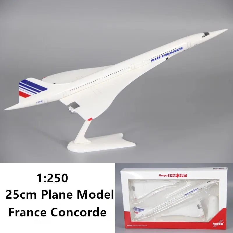 1:400/1:200 /16cm/20cm Model Air France/British Concorde Series Diecast Alloy Airplane W Stand Airlines Airways Collection