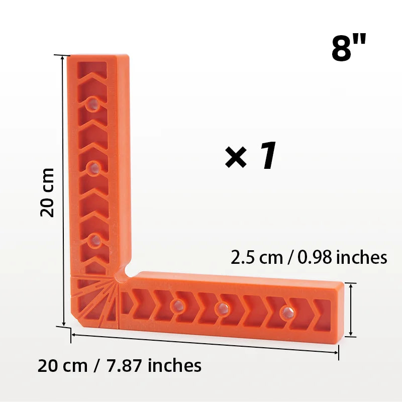 90 Degree Auxiliary Positioner Squares Right Angle Ruler Clamps Reusable Plastic L Fixed Corner Gripper Woodworking Holder Tools