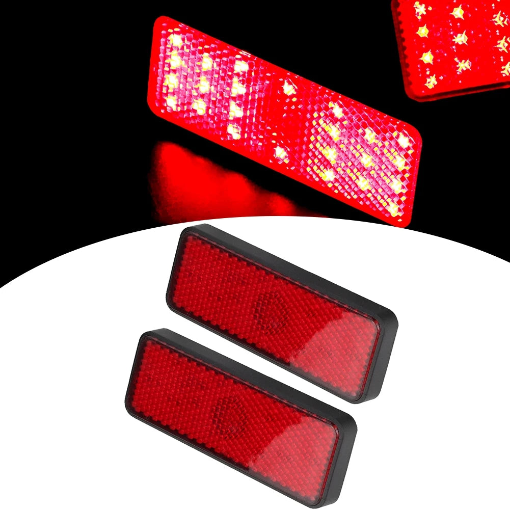 Red 12v Motorcycle Rear Tail Brake Stop Light Truck Side Marker Led Reflector Motorcycle Truck Trailer Car