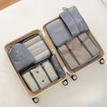 7Pcs/set Travel Luggage Storage Bags Toiletries Shoes Clothing Underwears Sorting Organizer Bag Set