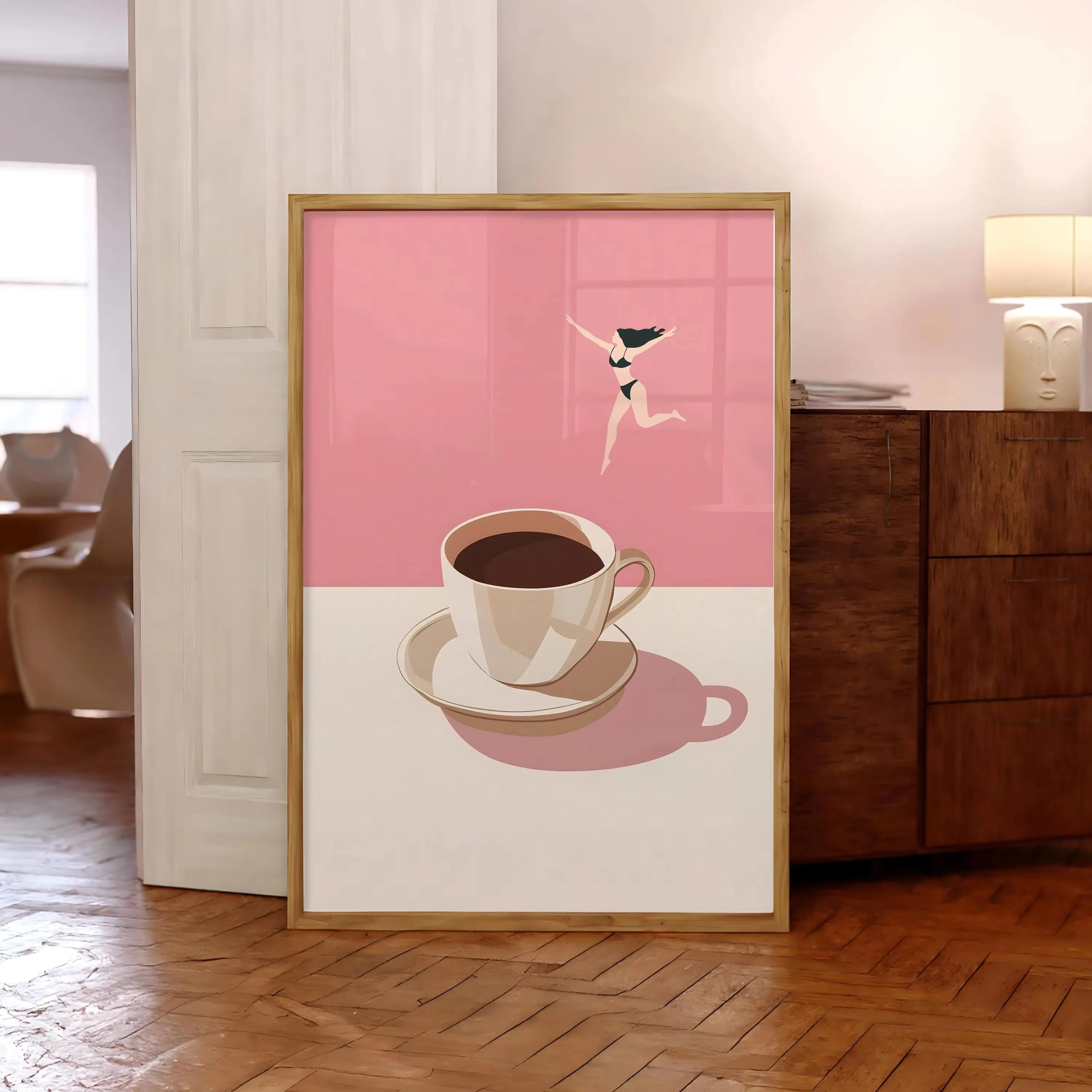 Coffee Diver Canvas Prints Kitchen Good Morning Coffee Wall Art Posters for Modern Living Room Home Decor Coffee Lovers Gifts