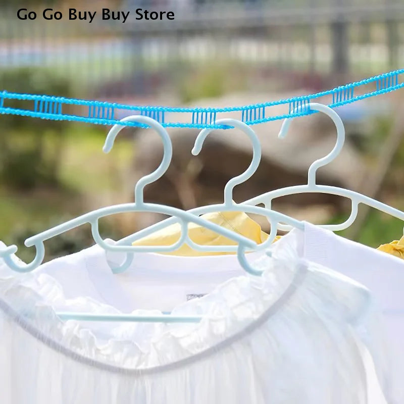 【ST】5/10M Portable Clothesline Anti-skid Windproof Outdoor Travel Hanging Clothes Line Laundry Drying Clothes Horse Rope