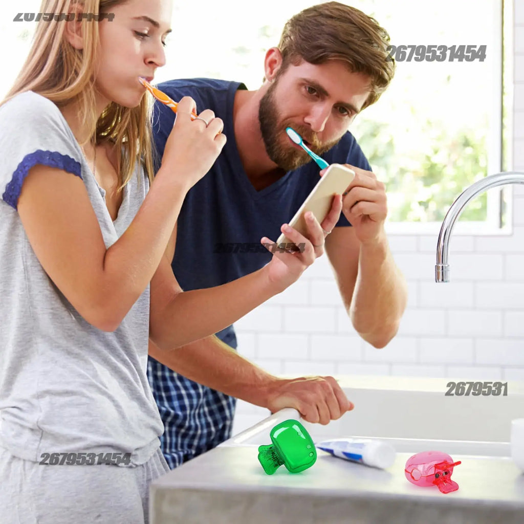 Toothbrush CaseHousehold Storage Clip - Portable Travel Toothbrush Dust Protective Cap - Storage Box Portable Head Travel