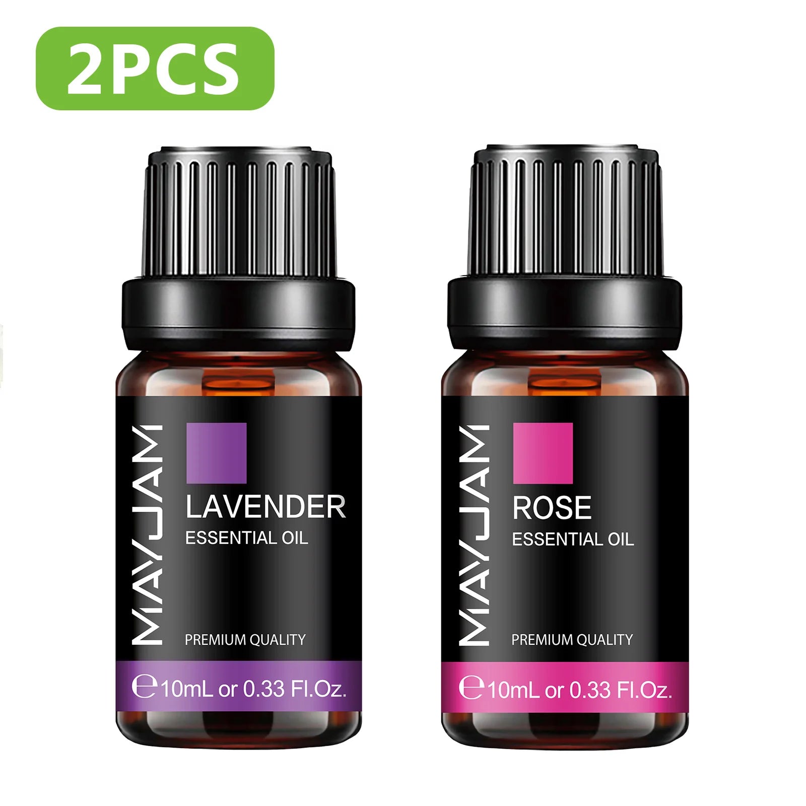 MAYJAM 2PCS Natural Plant Essential Oils Lavender Jasmine Eucalyptus Vanilla Fragrance Oil for Humidifier Diffuser