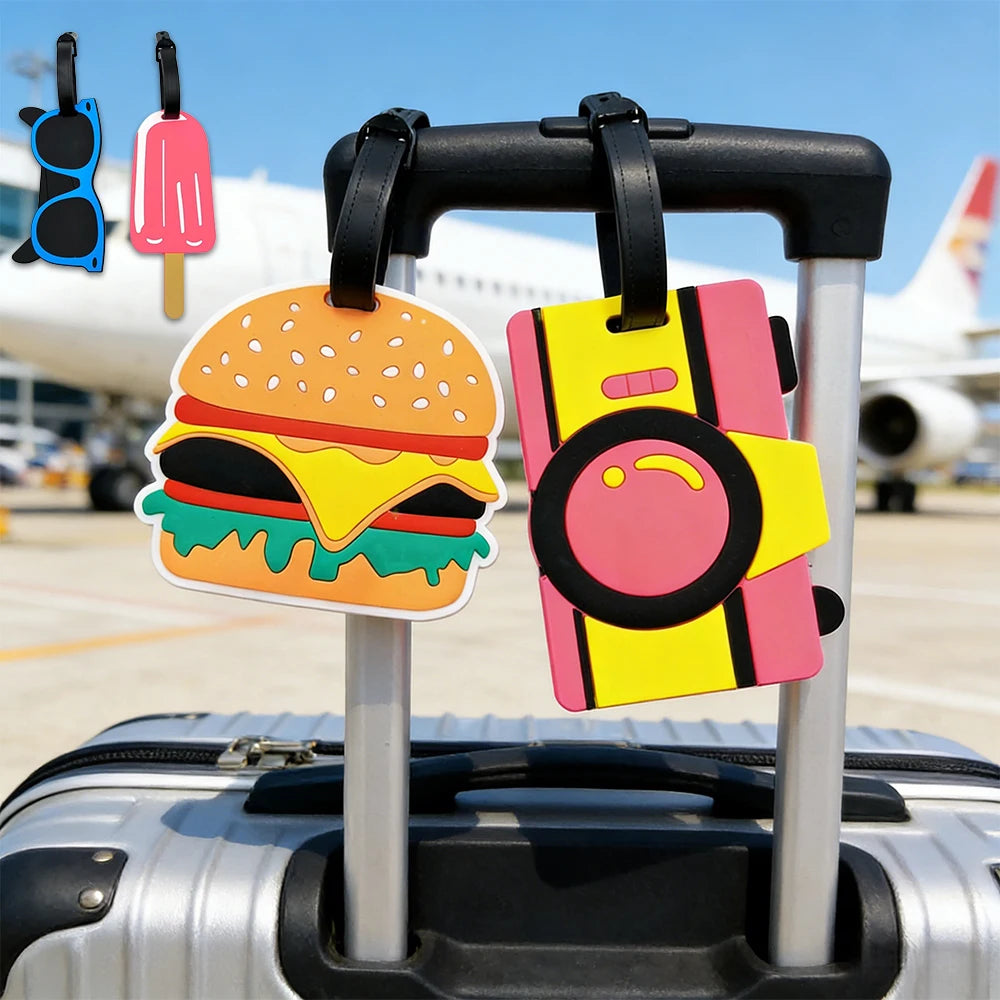 Ice Cream Luggage Tags Cute Luggage Tag for Suitcases Schoolbag Travel Tags Summer Beach Holiday Baggage Tags ID Labels