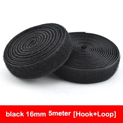 5Meters/Lot 16-100mm Black White Non-Adhesive Fastener Tape Hook and Loop Tape No Glue DIY Sewing Accessories Magic tape