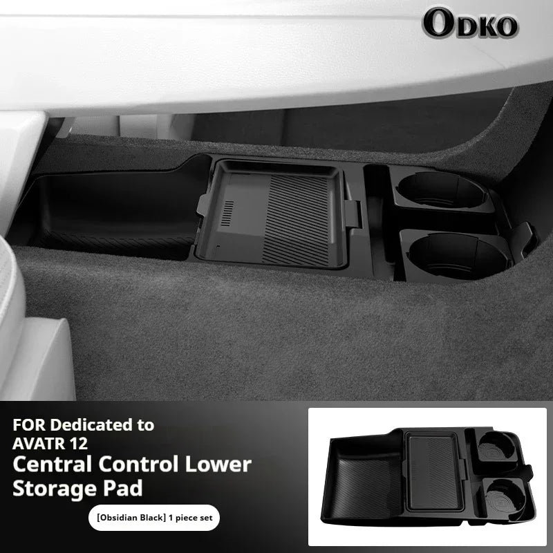 Silicone Storage Box For AVATR 12 Center Console under Layer Modification Special Car Interior Accessories Organizer