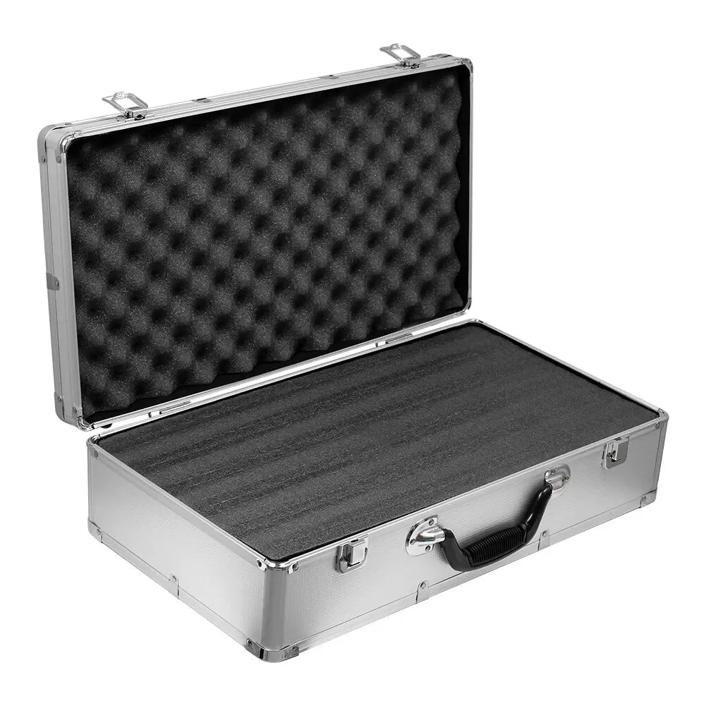 Aluminum Alloy Safety Instrument Storage Toolbox Equipment Toolbox Outdoor Carrying Case With Shock-Absorbing Cotton Inside