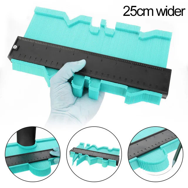 Onnfang Newest Contour Gauge  Multifunctional Plastic Profile Copy Contour Gauges Standard measuring instrument General Tools