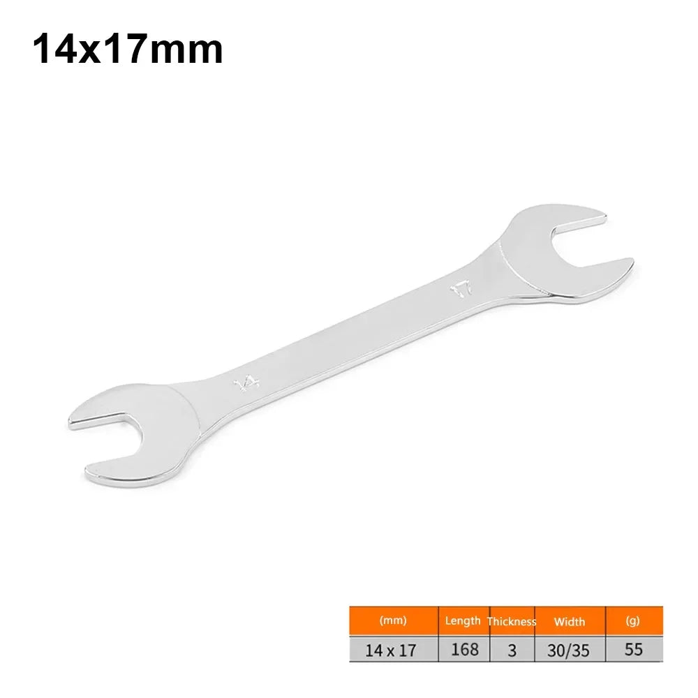 New 1Pcs 3mm Ultra-thin Thin Open End Wrench Hi-Spec Steel Flat Wrench Tool 6-32mm Multi-Function Double-end Fixed Spanner