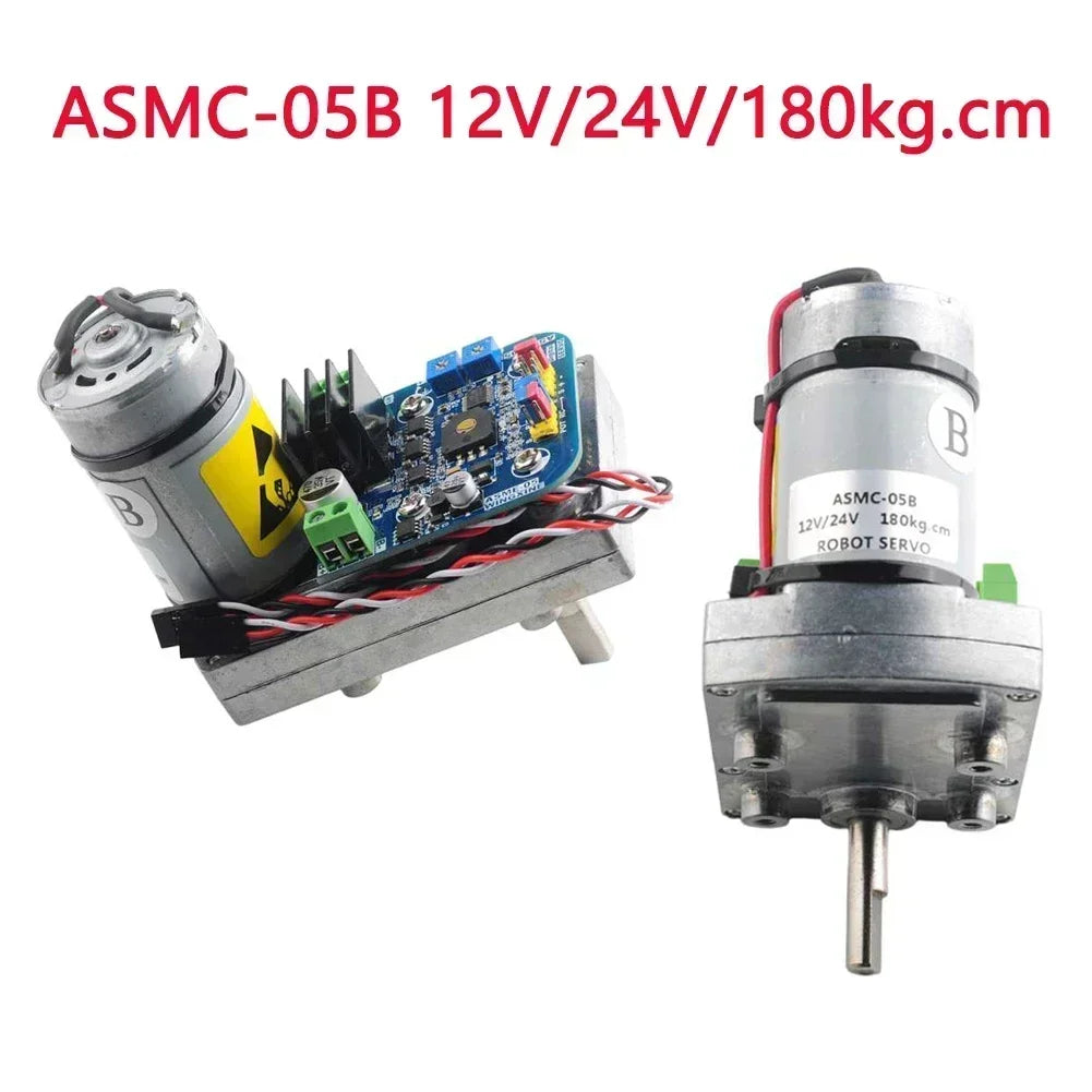 High Torque Servo ASMC-05A 110kg.cm /ASMC-05B 180kg.cm Robot Servo Motor Replace ASMC-04A ASMC-04AB / Arm Plate / PCB Controller