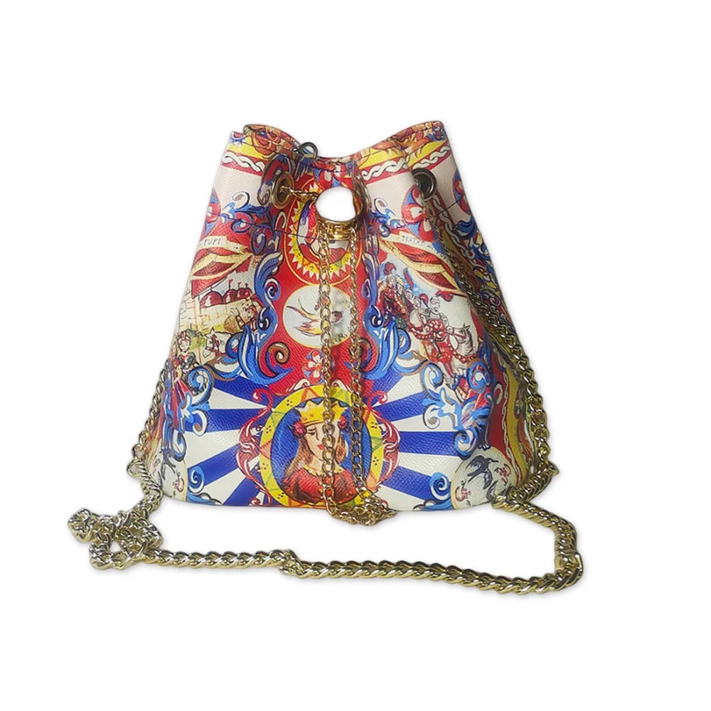 Crossbody Bag Bag Women's 2024 New Niche Luxury Bucket Bag Fashion Temperament Bridal Red Wedding Bag