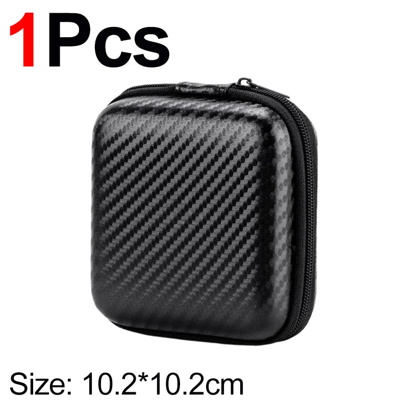 1/3Pcs EVA Data Cable Storage Bag Portable Bluetooth Earbuds Storage Box Digital Product Electronic Charger Case Mini Hard Shell