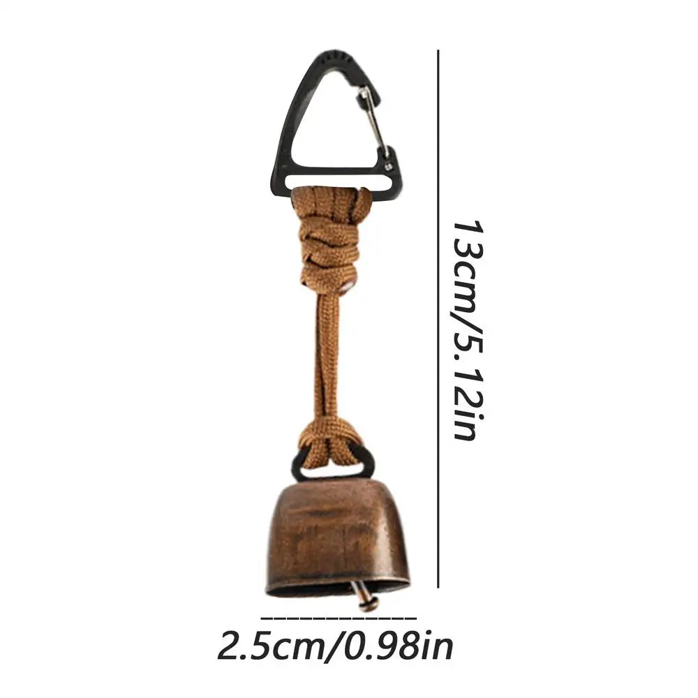 Bear Safety Bell with Carabiner, Anti-Lost Wildlife Alert Hiking Accessories for Outdoor Camping hikking Backpacking
