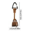 Bear Safety Bell with Carabiner, Anti-Lost Wildlife Alert Hiking Accessories for Outdoor Camping hikking Backpacking