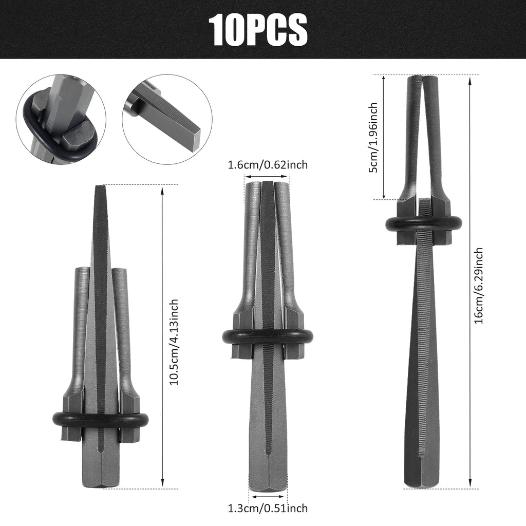 5/10Pcs Stone Splitting Tool Heavy Duty Steel Rock Splitters with Feathered Shims And Drill Guide for Granite Marble Demolition