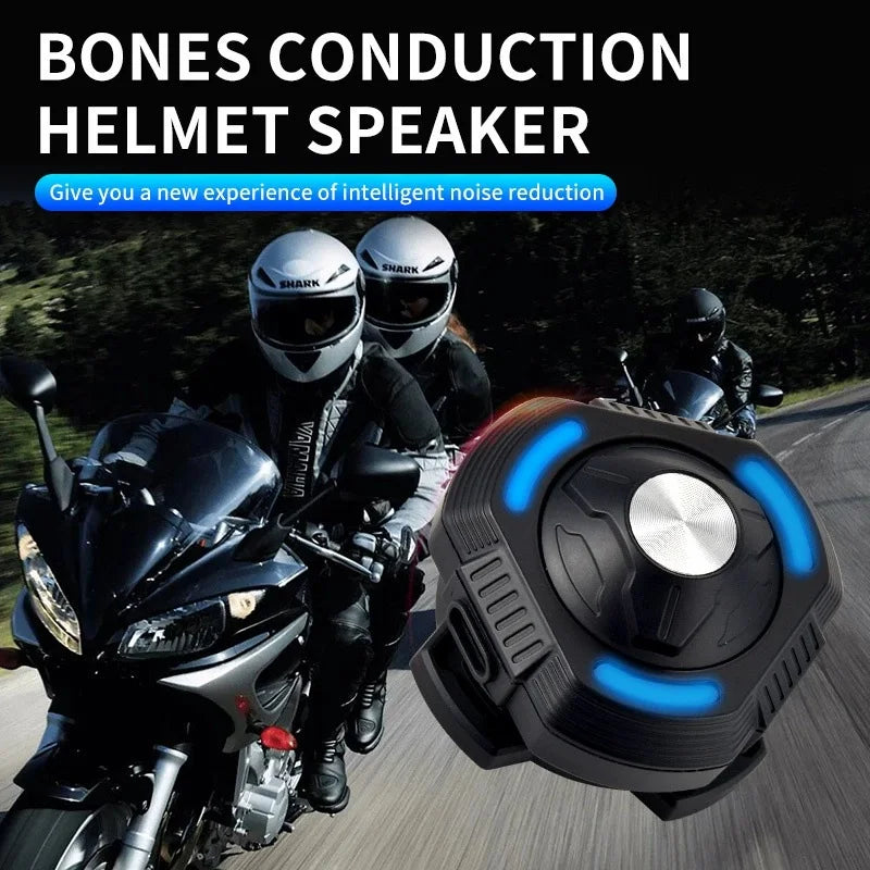 Motorcycle Bluetooth Headset Bone Conduction Speaker Skiing Earphone Waterproof Bluetooth Helmet Headset with Noise Cancellation