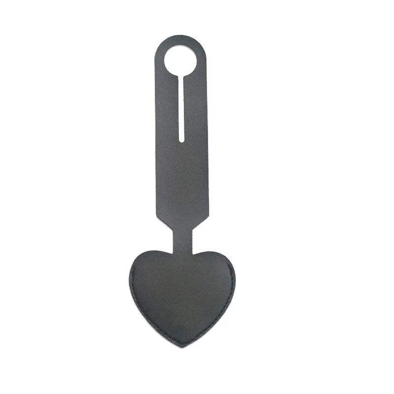 Creative Heart Shaped Leather Luggage Tag Write On Boarding Pass ID Tag Travel Gift