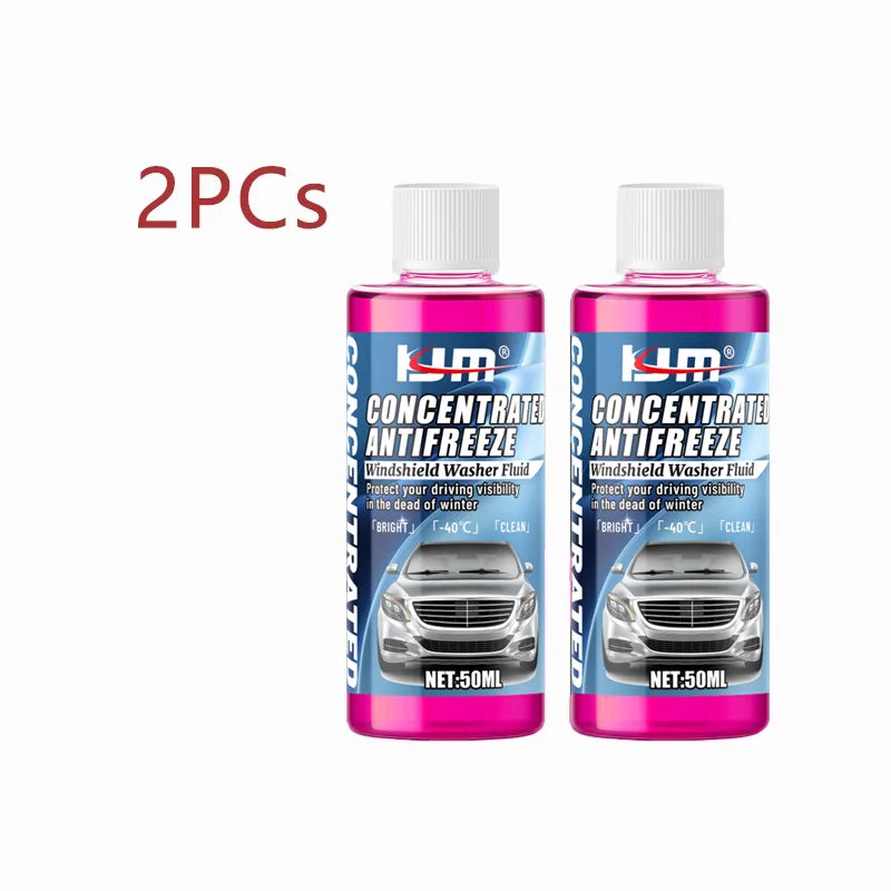 KJM 50ml Concentrated Windshield Washer Fluid -40℃ Anti-Freeze with Oil Film Remover And Glass Cleaning Properties