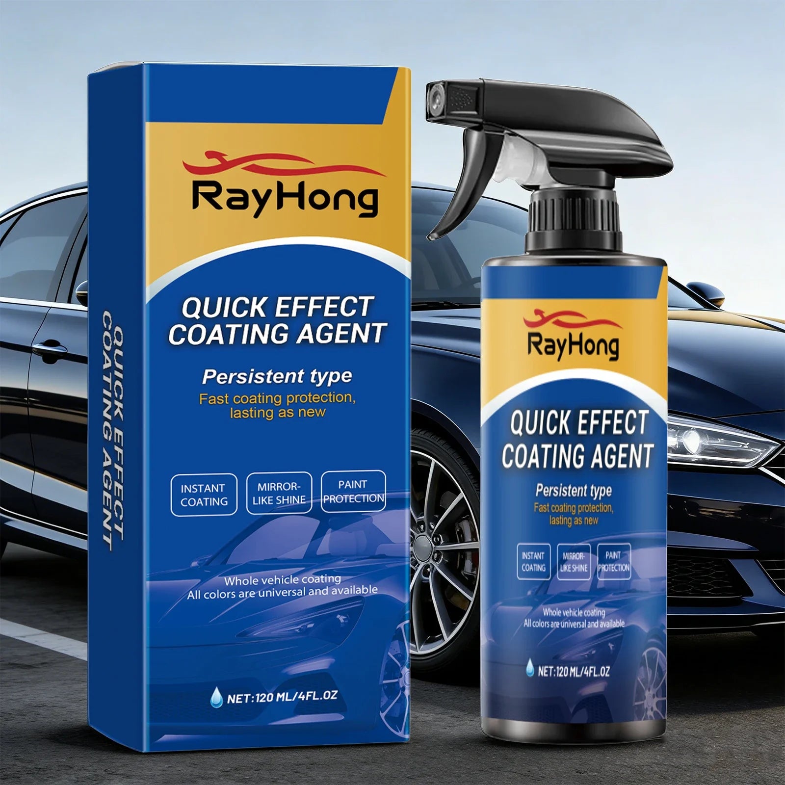 120ml Car Coating Hydrophobic Protection Long Lasting Water Repellent Spray Anti-Fogging Protection Agent for Automotive