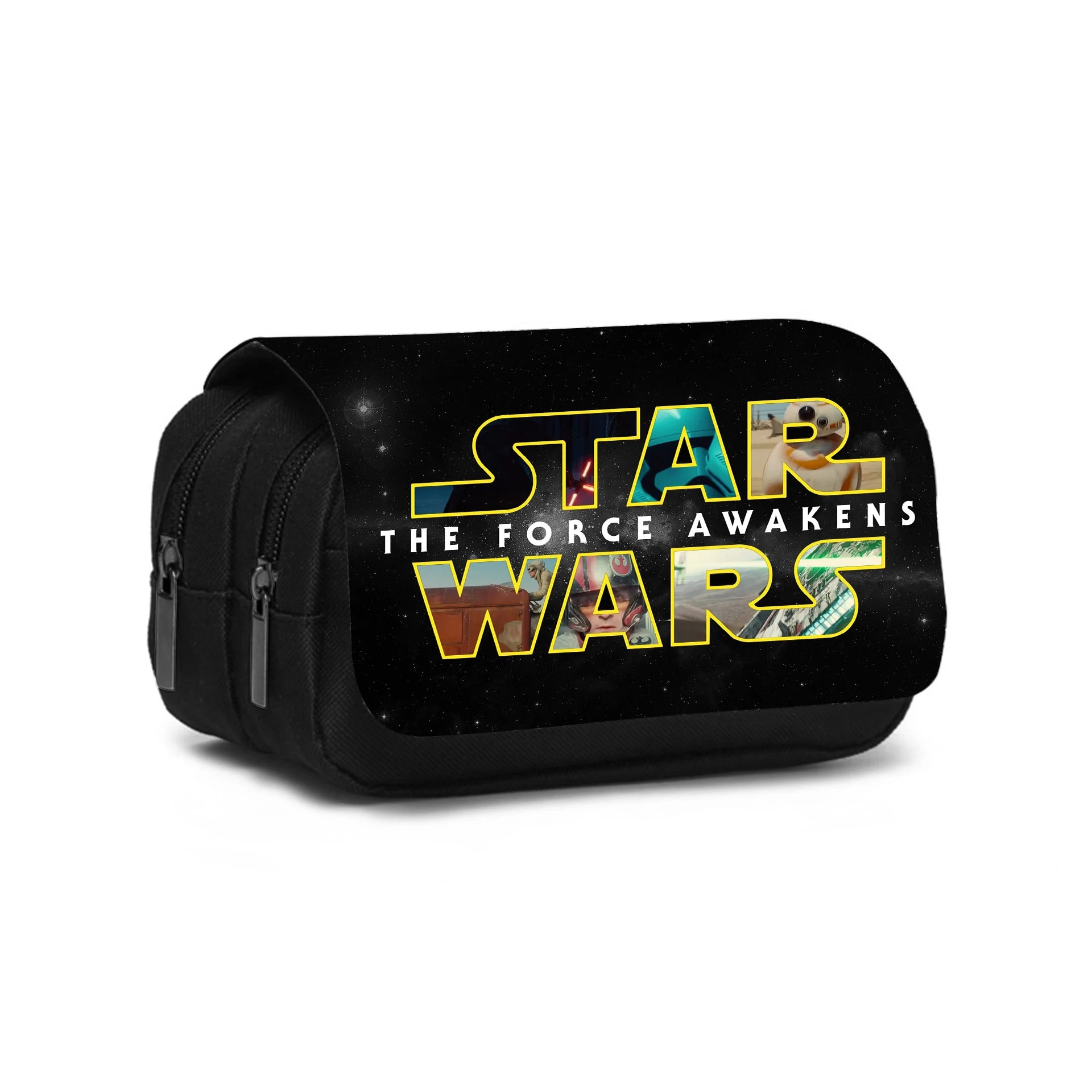 Star Wars Movie Double layered Pencil Case Large Capacity Stationery Organizer Bag for Boy Girls and Students Pen Bag