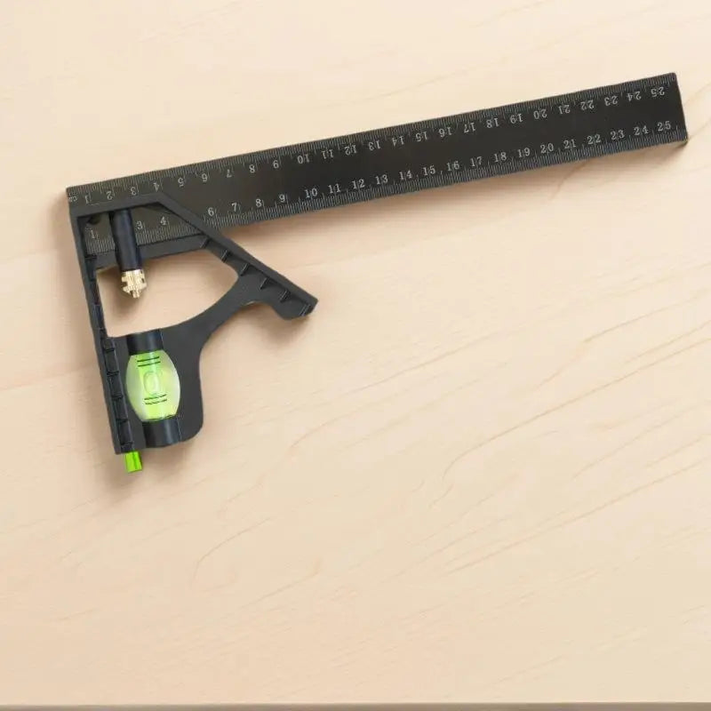 15/20/25CM Adjustable Combination Right Angle Ruler 45/90 Degree With Bubble Level Gauge Multifunctional Measuring ToolsHotsale