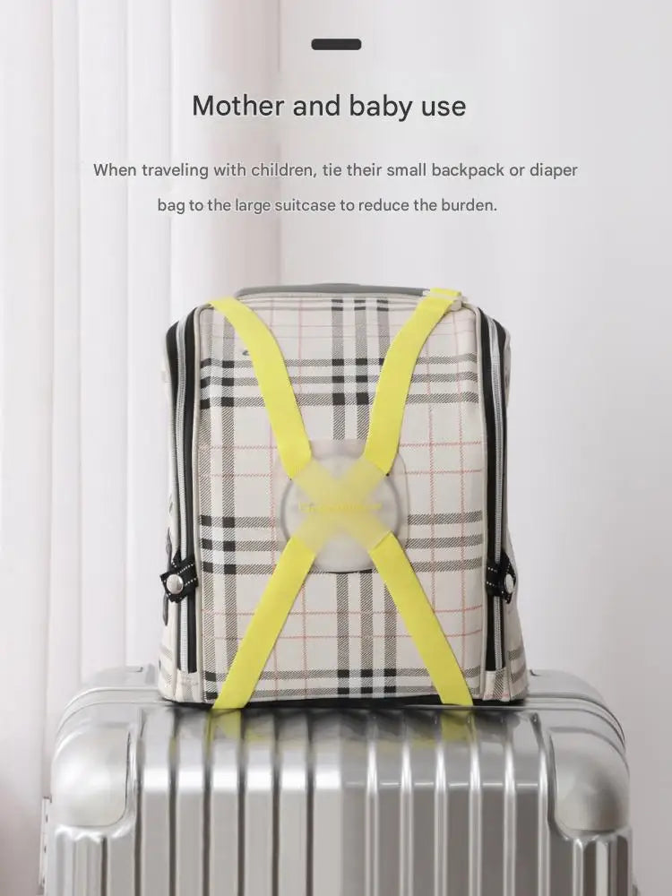 SCANDIHOME Travel  Luggage Strap Adjustable Suitcase Belts Crossed Luggage Suitcase Packing Buckle Elastic Strap Protect Tie