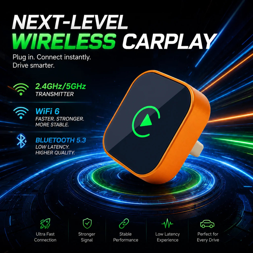 2026 New Style Mini Wireless Carplay Adapter Android Auto Dongle Smallest Portable Compact Vehicle Smart Box