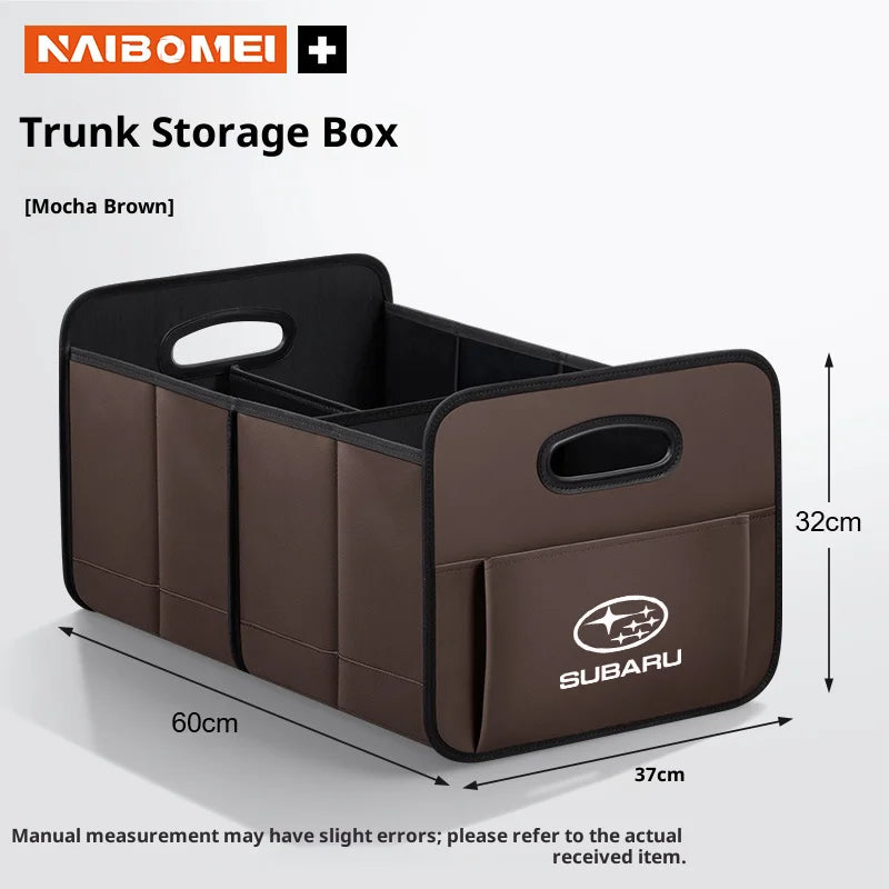 Car Trunk Foldable Storage Box Large Capacity Storage Bag For Subaru STI Brz Wrx Xv Ascent Forester Outback Impreza Legacy