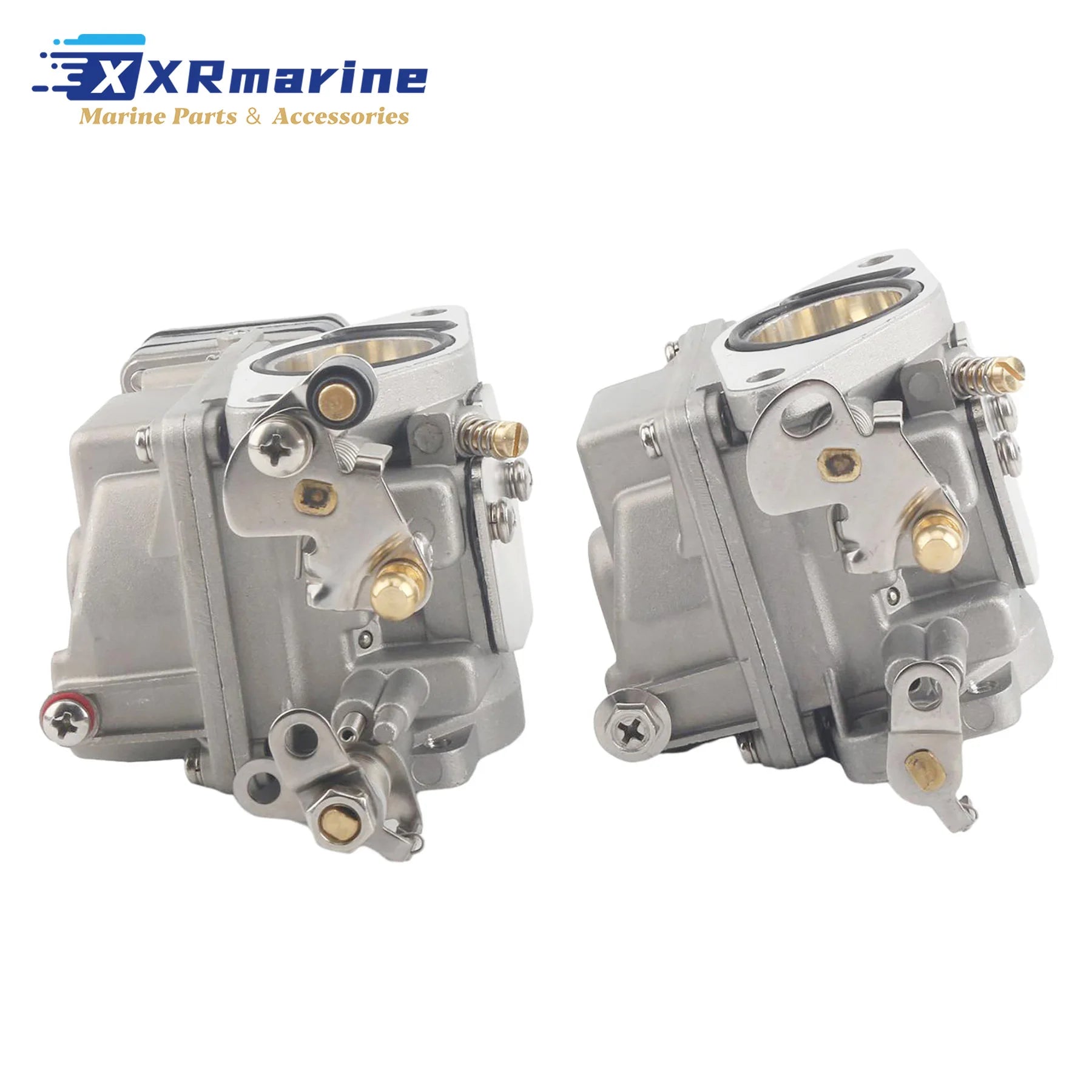 6L2-14301-02 Boat Motor Carburetor Kit Compatible with Yamaha 20HP 25HP Outboard 2 Stroke 6L2-14301 6L2-14302 6L2-14302-01