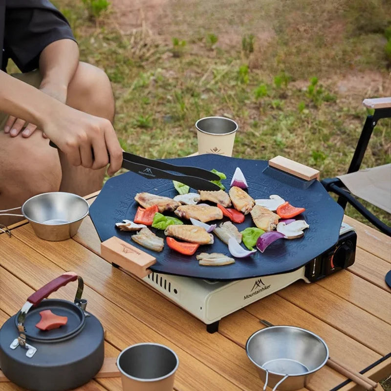 304 Stainless Steel Tongs Portable Lightweight Camping Grill Clip Outdoor Barbecue Meat Food Clamp Travel Picnic Cooking Utensil