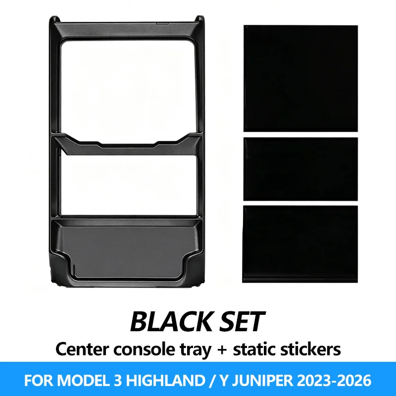 For Tesla Model 3 / Y Highland & Model Y Juniper 2016-2026+ Center Armrest Storage Organizer Tray Center Console storage Box