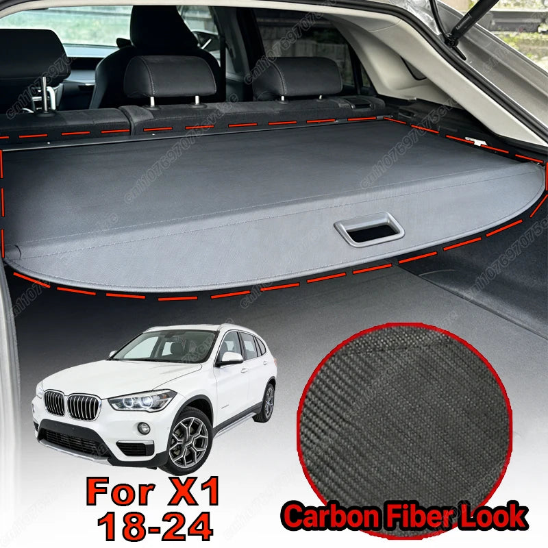 For BMW X1 X3 X5 1999-2026 Retractable Rear Trunk Cargo Cover Luggage Privacy Security Shield Parcel Shelf Car Interior Kit