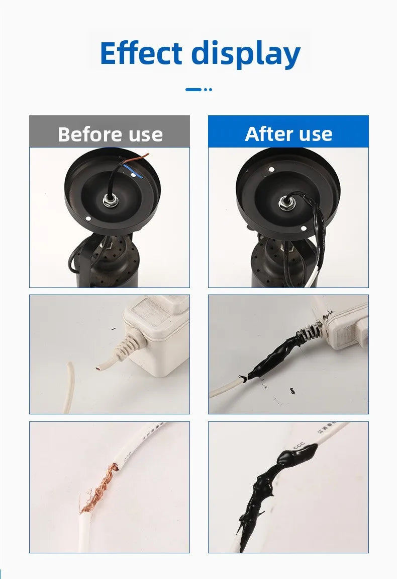 Waterproof Liquid Electrical Tape Rubber Insulating Cable Wire Coat Glue Insulation Adhesives Sealer Home Fix Line Glue