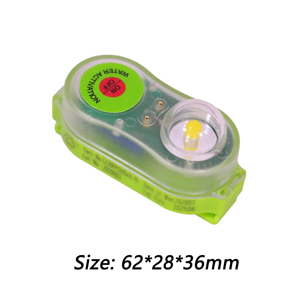 1-10pcs LED Life Jacket Light Energy-Efficient Waterproof Emergency Signal Light Easy Operation Lightweight Outdoor Accessories