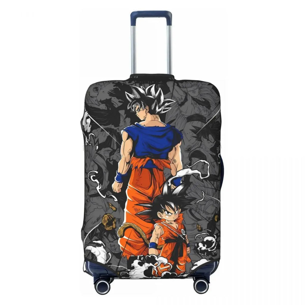 Kid Goku With Dragon Balls Dragon Ball Suitcase Cover Travel Flight Practical Luggage Accesories Protector