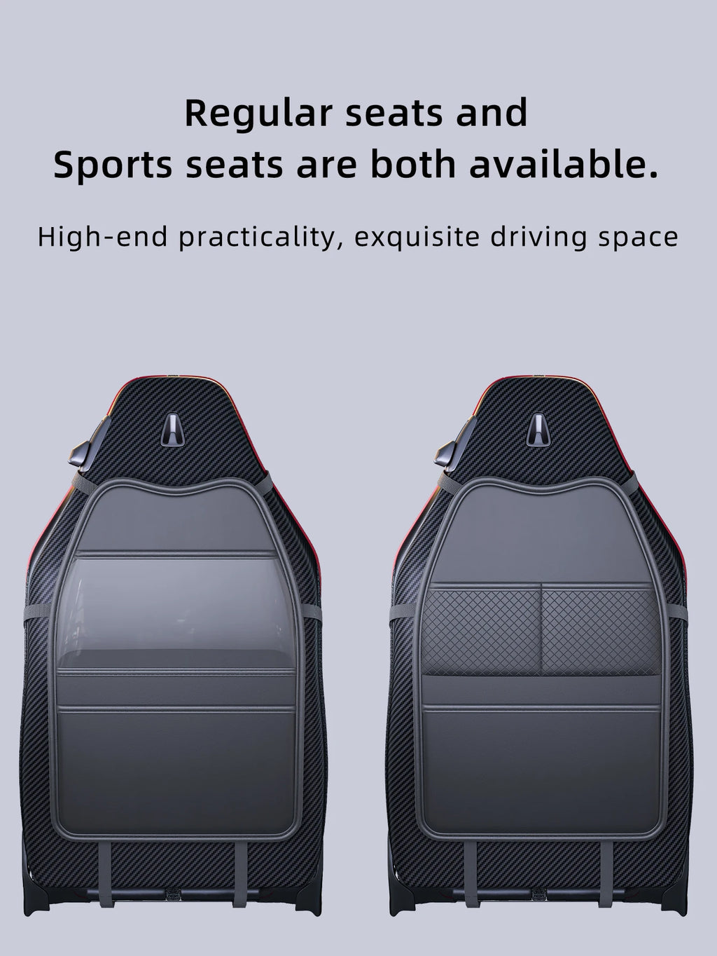 Practical multifunctional storage bag for car back, suitable for both regular and sport seats, high quality